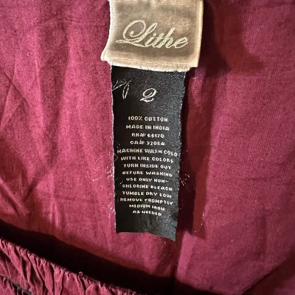 Rare Vintage Anthropologie Lithe Fishermen’s Bridge Peasant Blouse Size 2 - Picture 6 of 9